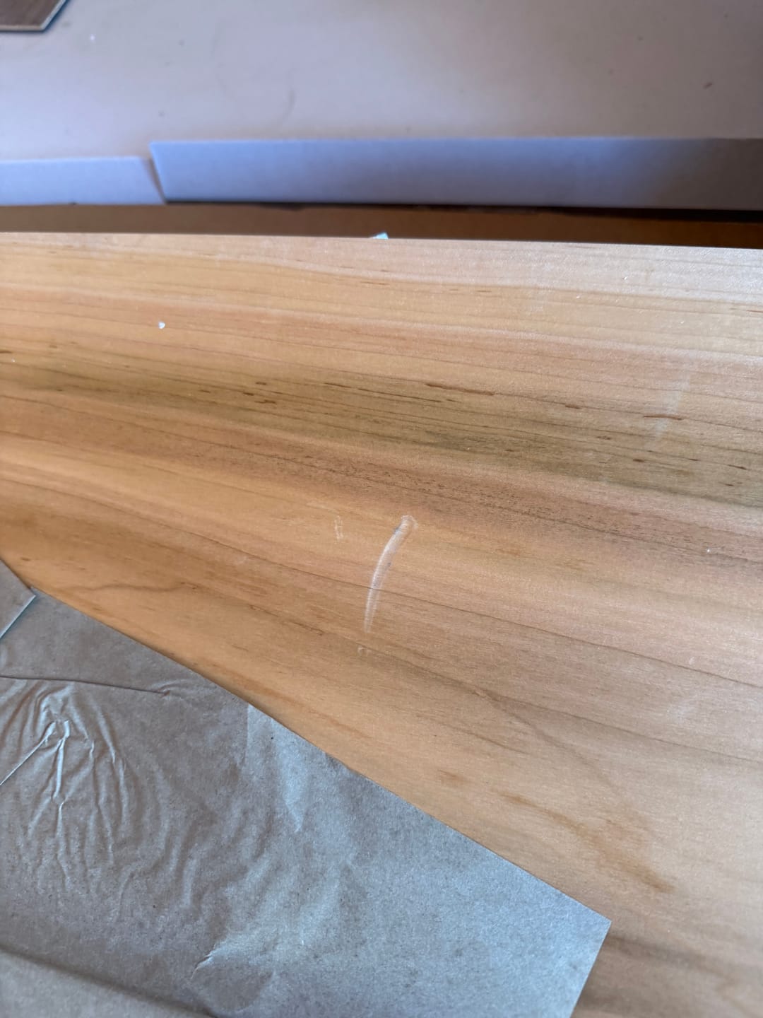 Customer photo review of Maple Floating Shelves