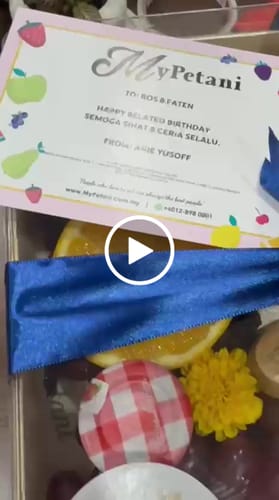 Customer video review of Double Large Cheese Fruit Platter