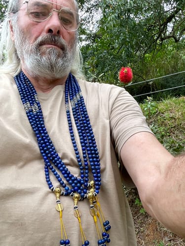 Customer photo review of 2 Lapis Lazuli Third Eye Malas
