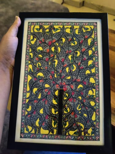 Customer photo review of Tree of Life with Nature Madhubani Art