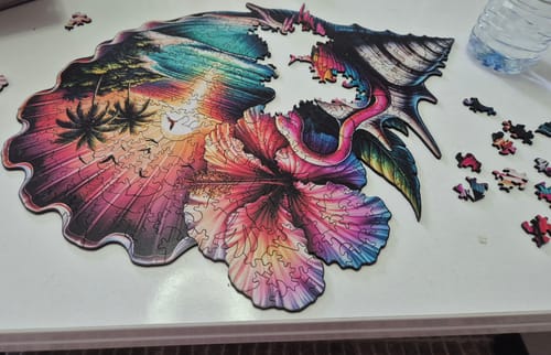 Customer photo review of Pembe Ufuk - Ahşap Puzzle