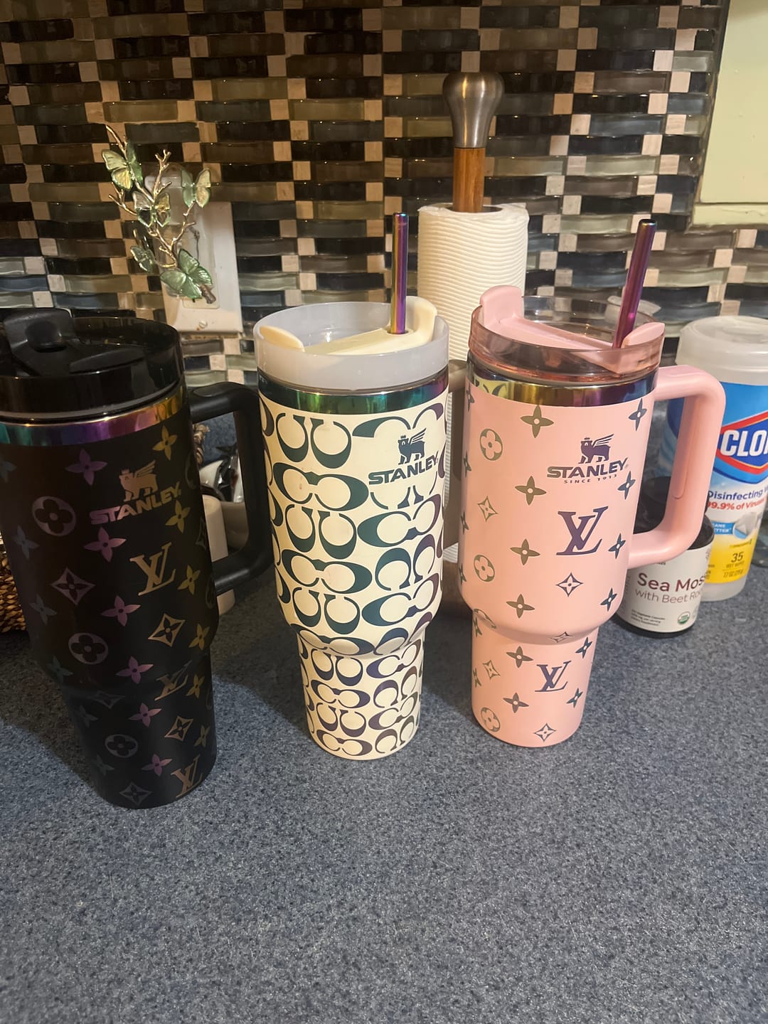 Customer photo review of Designer Holographic In-Car Insulated Cup 40OZ