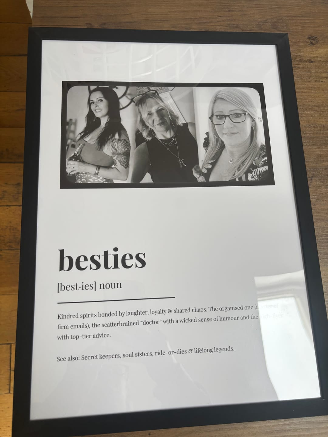 Customer photo review of Personalised Friendship Definition Photo Print