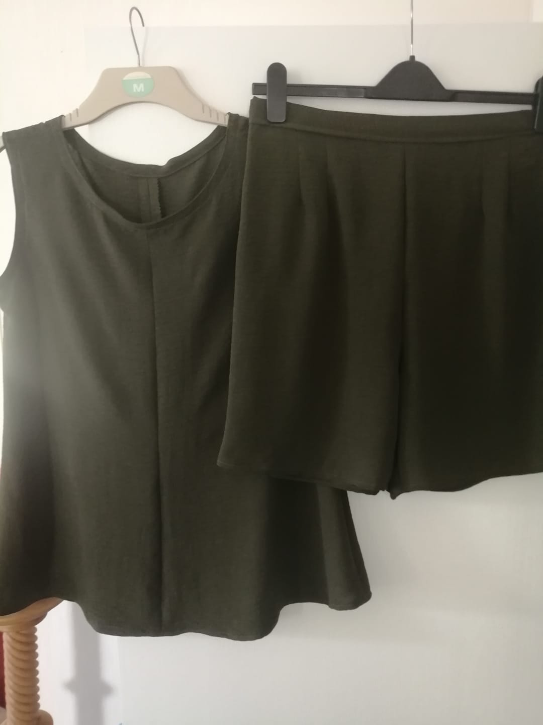 Customer photo review of Plain Italian Stretch Crepe Polyester Fabric