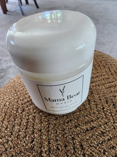 Customer photo review of Mama Bear Nerve Relief Lotion