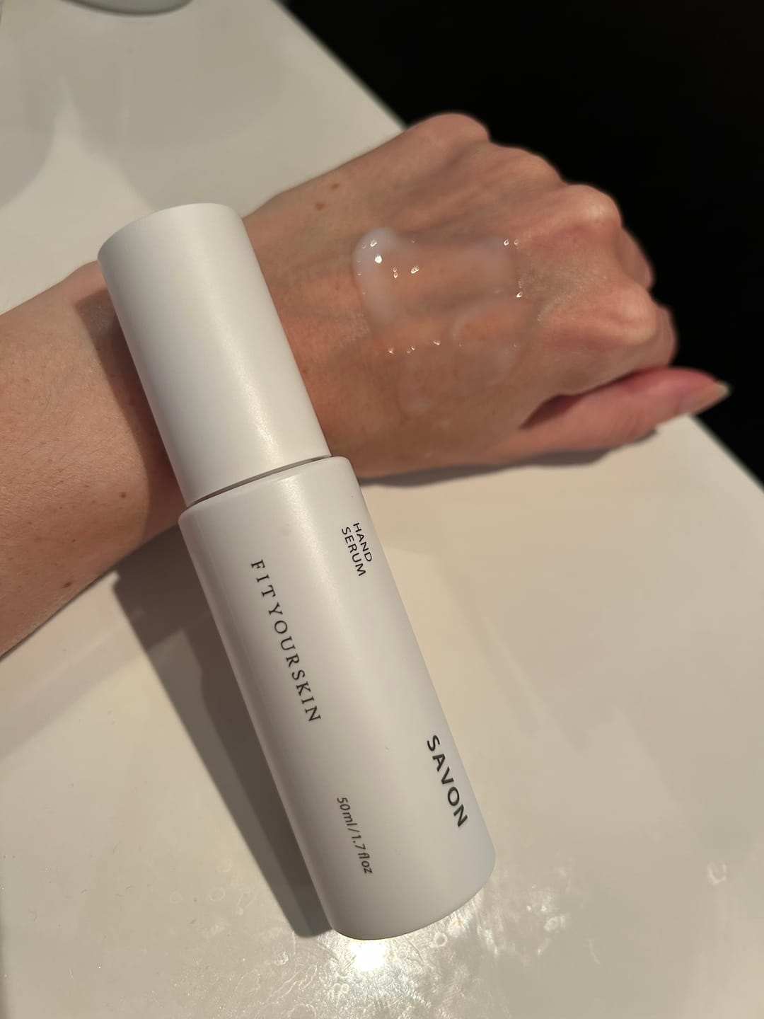 Customer photo review of Fit Your Skin Håndserum (50ml) Savon