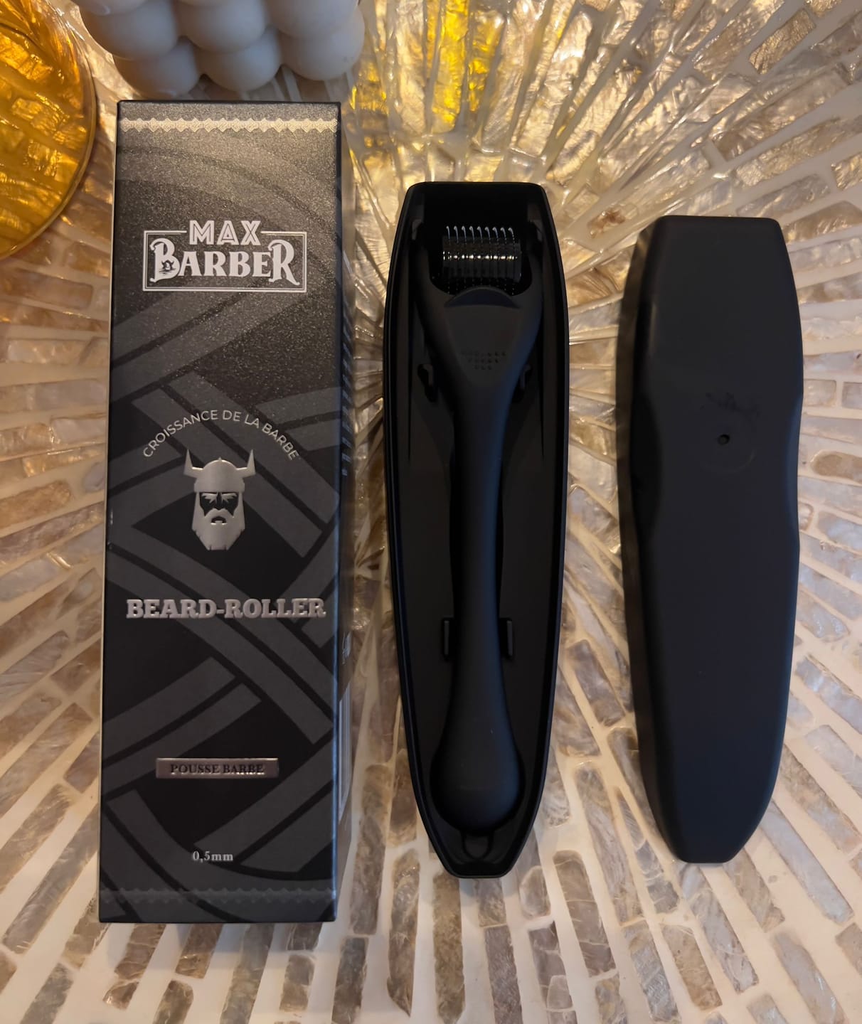 Customer photo review of Dermaroller Barbe Beard-Roller Stimulation Naturelle de la Pousse