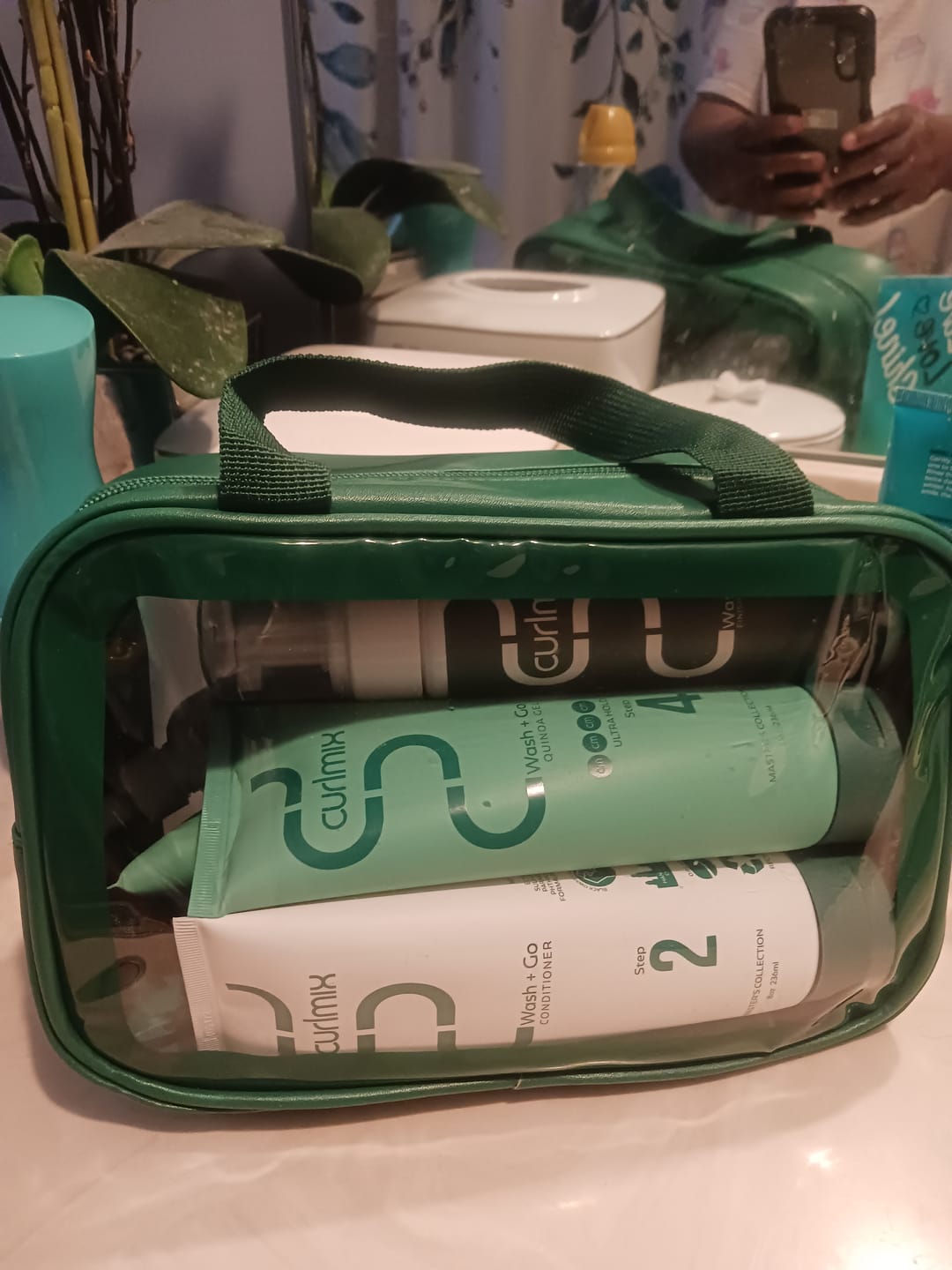 Customer photo review of CurlMix Heavy Duty Travel Bag for Curly Hair