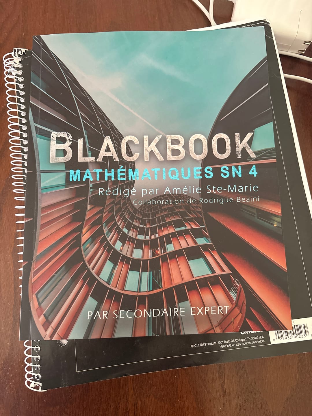 Customer photo review of Livret "Black Book" Mathématiques SN 4 (Secondaire)
