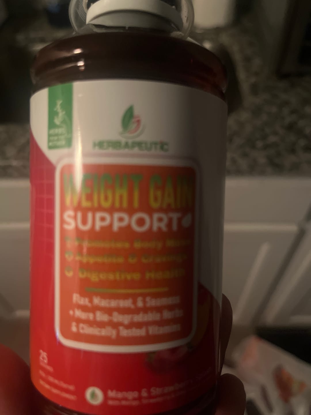 Customer photo review of Herbapeutic Weight Gain Syrup
