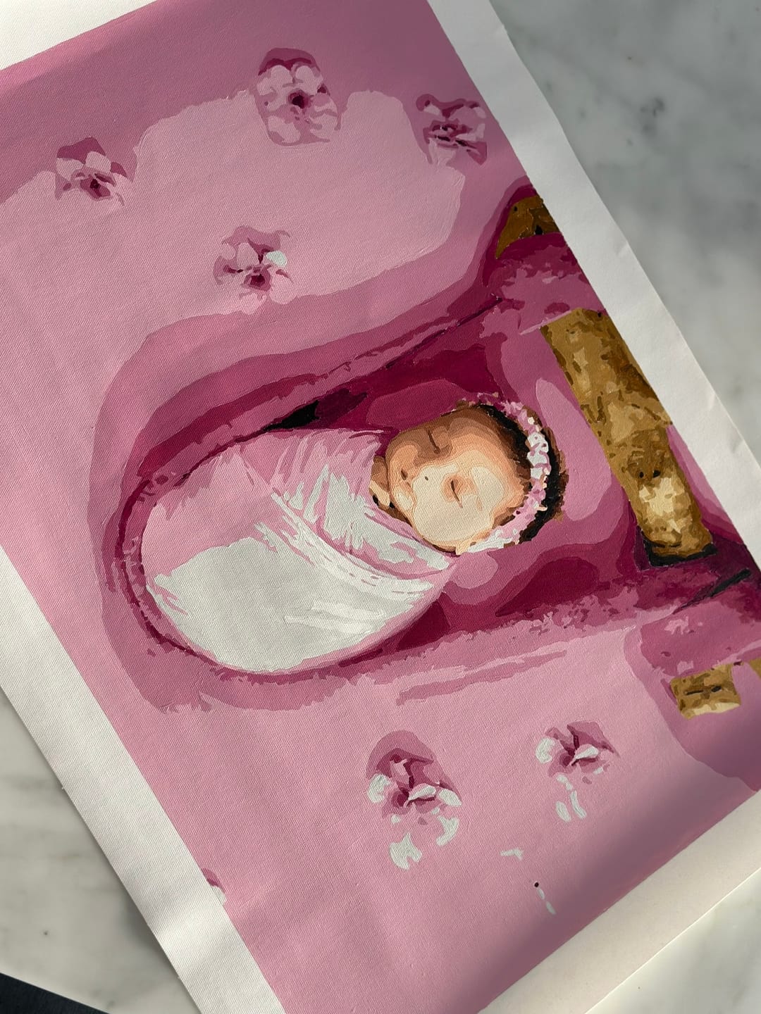 Customer photo review of Customized Paint by Numbers Kit - Paint Your Own Photo