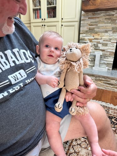 Customer photo review of Leo the Lion Crochet Toy