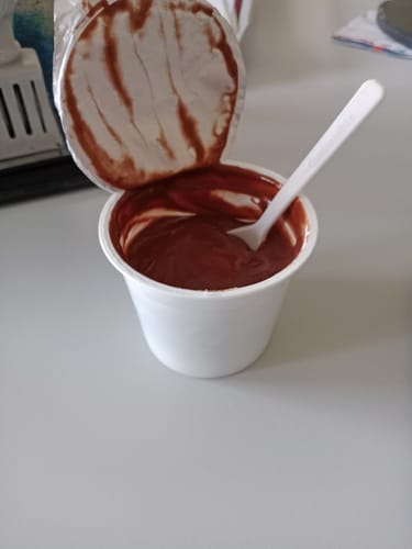 Customer photo review of Budino proteico al cioccolato