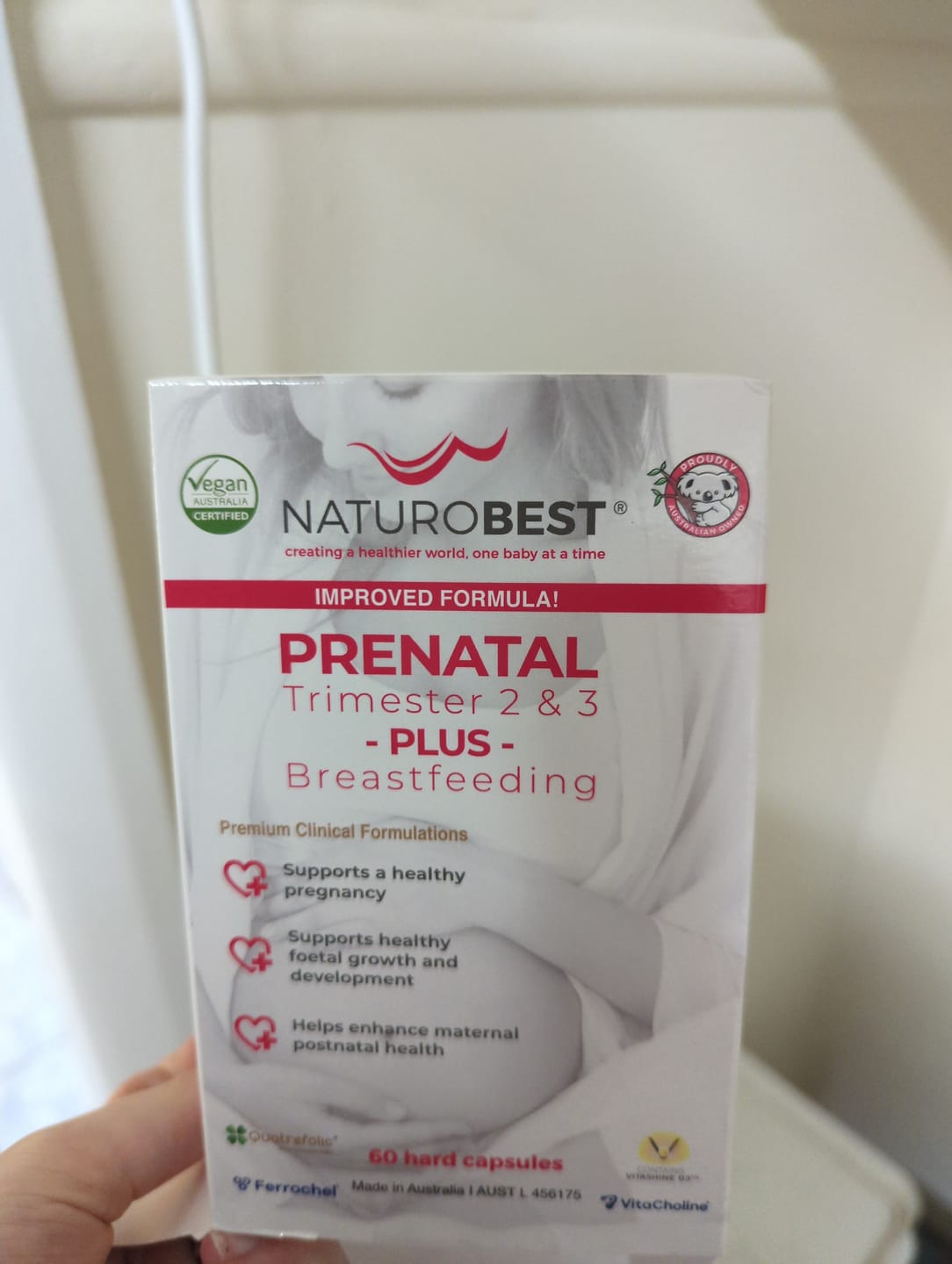 Customer photo review of NaturoBest Prenatal Trimester 2 & 3 Plus Breastfeeding 60c