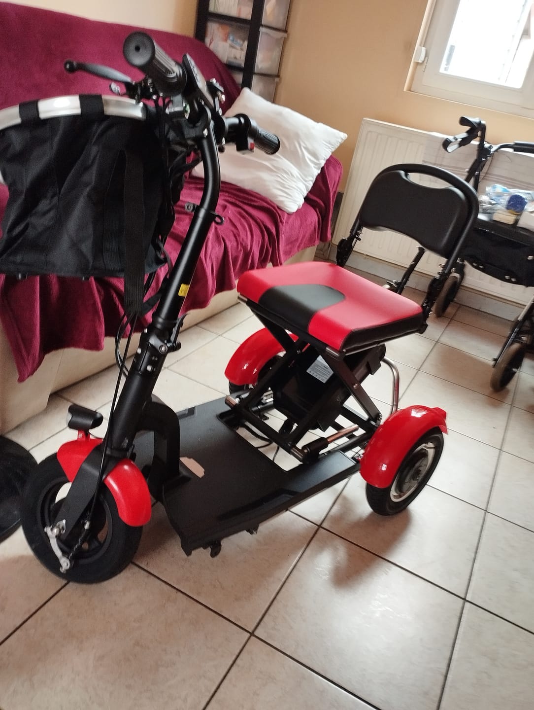Customer photo review of Tricycle électrique S2 pliable – 3 roues 300W/600W, mobilité pratique pour seniors et PMR