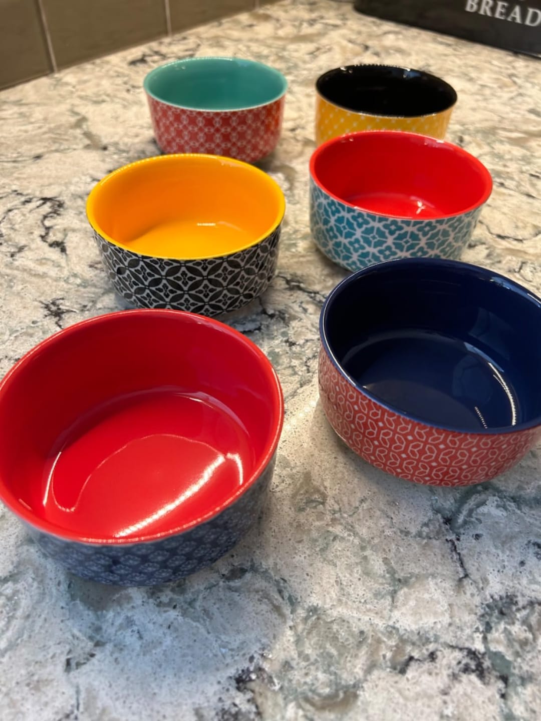 Customer photo review of Mosaian Ramekins with Lids - Set of 6