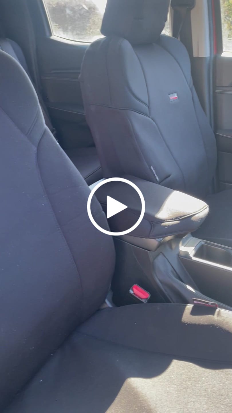 Customer video review of Sharkskin PLUS Seat Covers for Isuzu D-Max Crew/Dual Cab (July/2020-On)