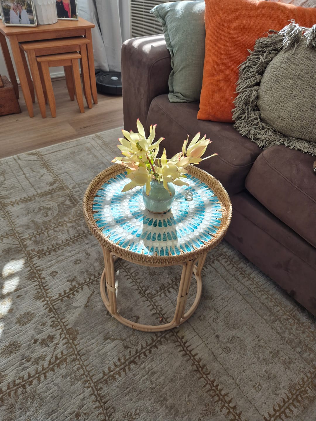 Customer photo review of Serene Rattan Table