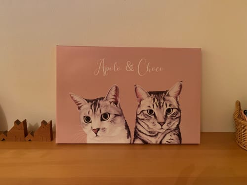 Customer photo review of Petcanva©オーダーメイド ペット似顔絵