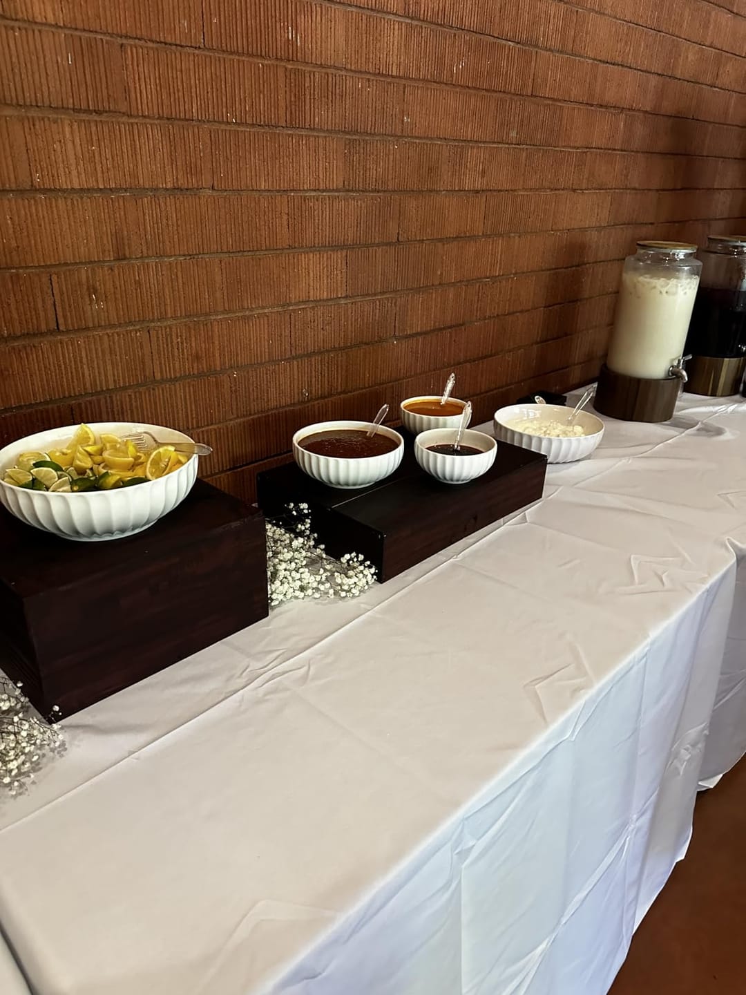 Customer photo review of Wedding White Porcelain Fluted Serving Bowls - Set of 2