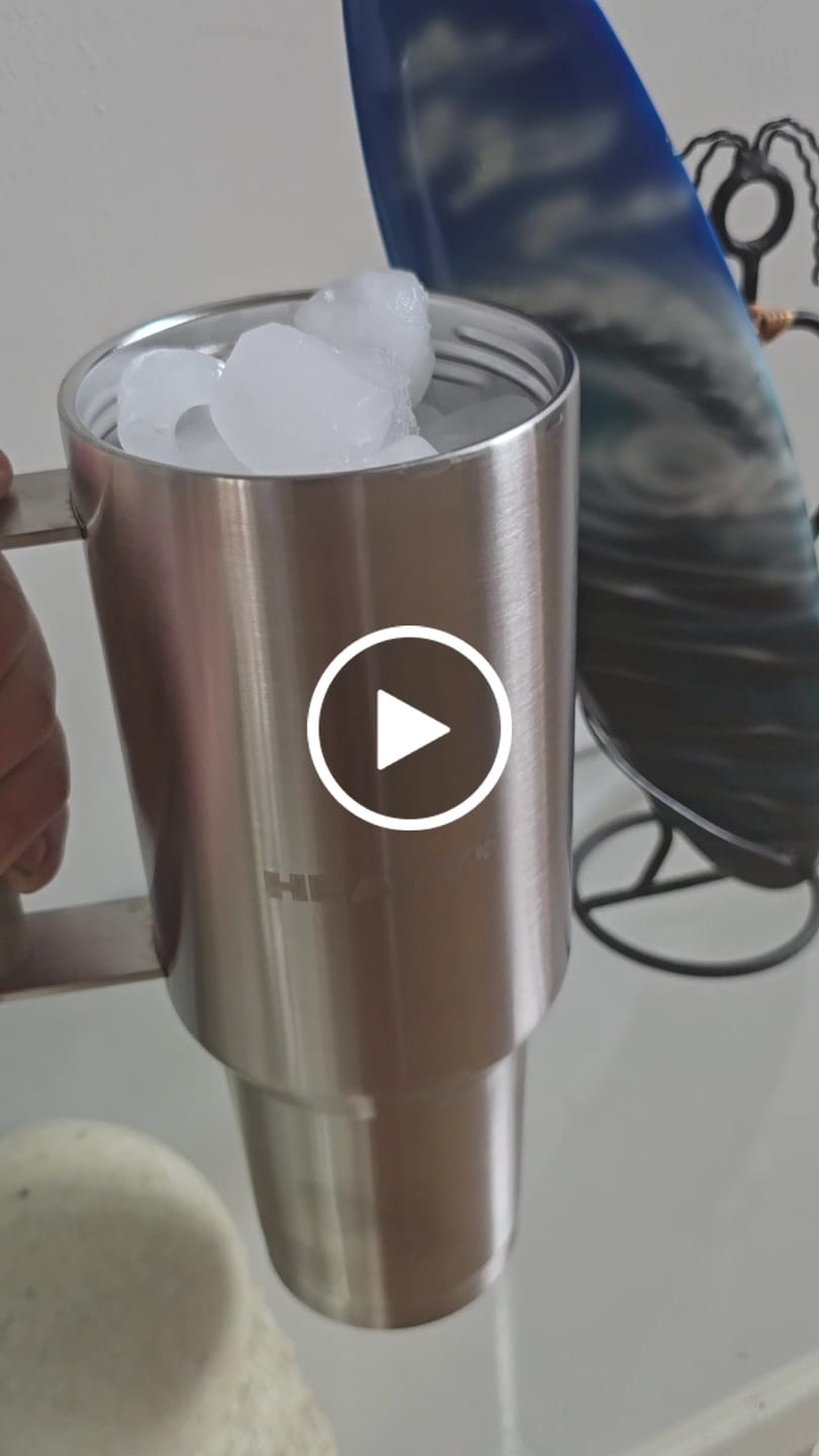 Customer video review of 3lb HEAVY* Tumbler | 40oz. Weighted Tumbler