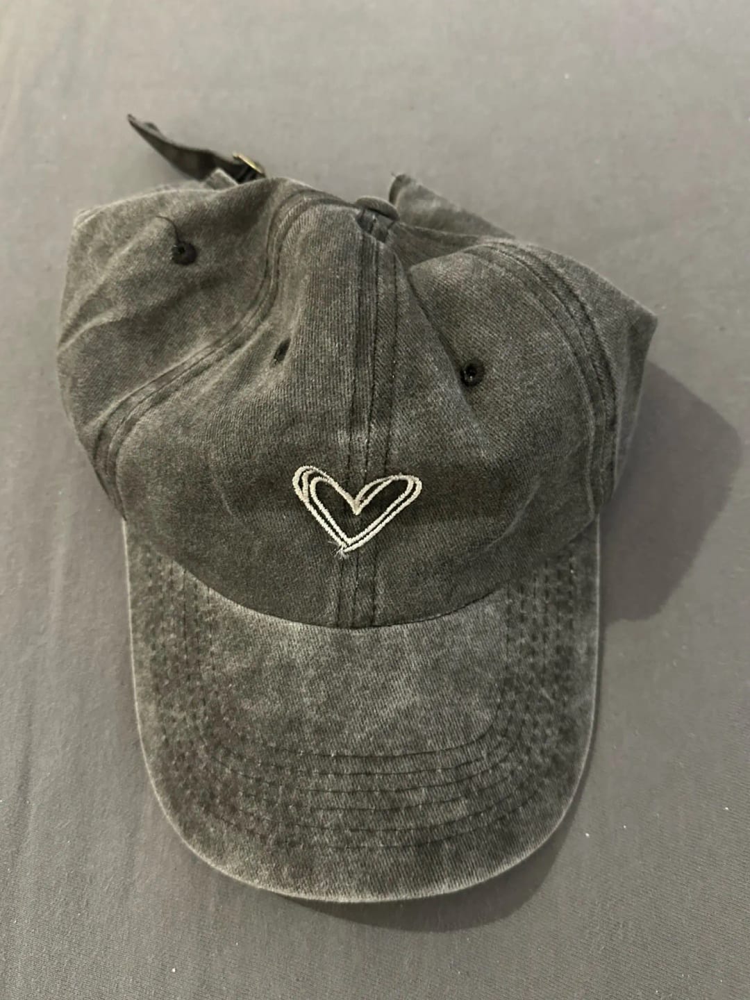 Customer photo review of Baseball Cap With Heart