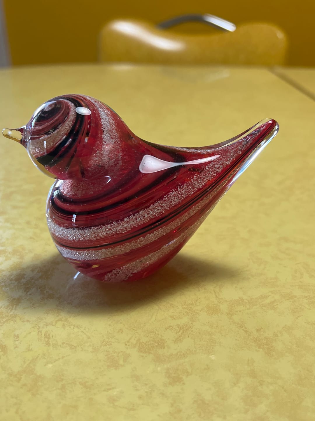 Customer photo review of Colorful Glass Birds with Cremation Ash