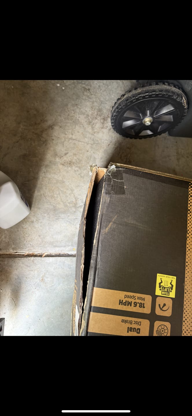 Customer photo review of Gyroor Electric Scooter with Large Middle Basket for Pets & Cargo, 1000W(Peak) Motor and Max load 300lbs &30 Mile Distance