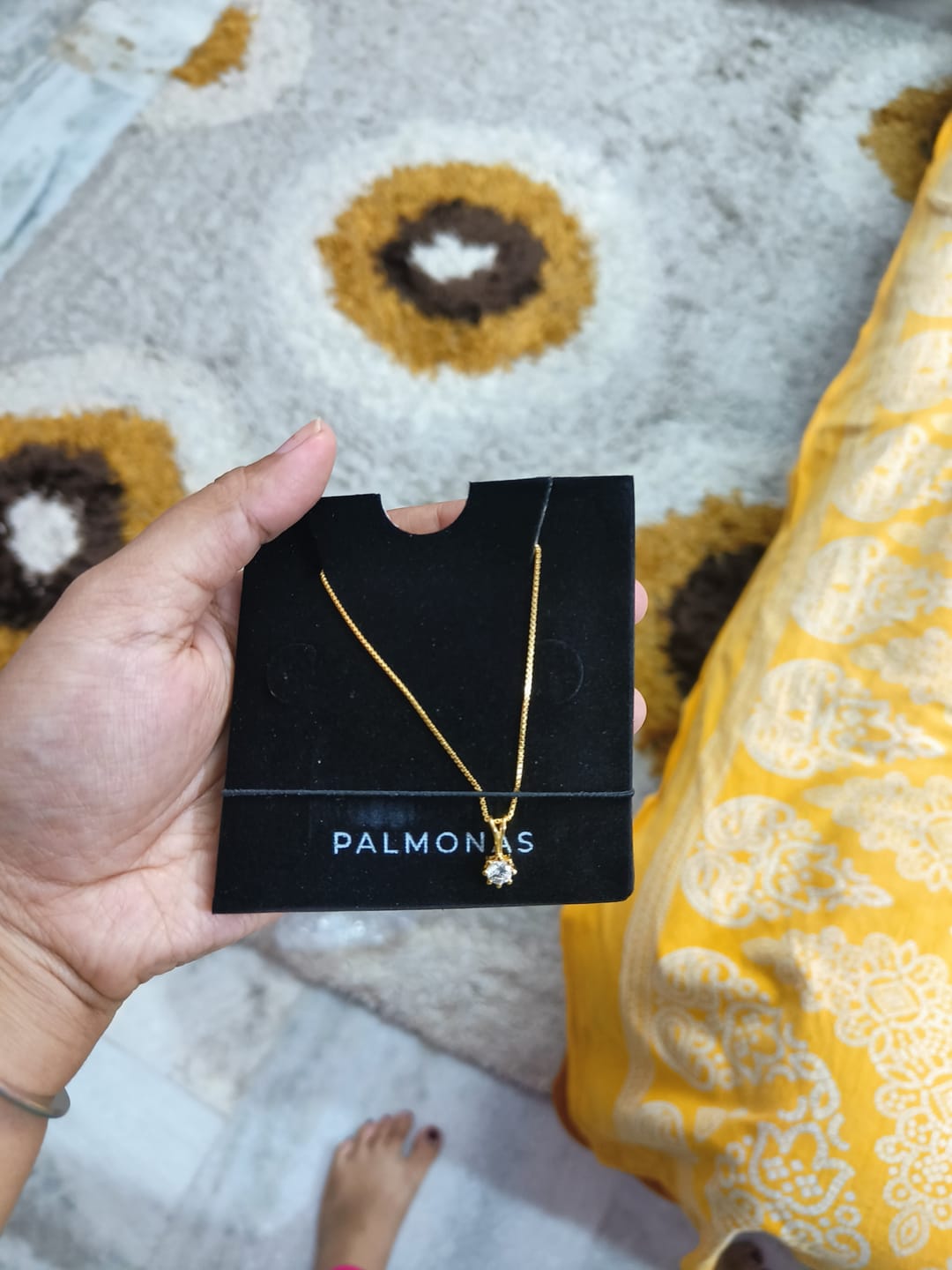 Customer photo review of Royal Solitaire Necklace