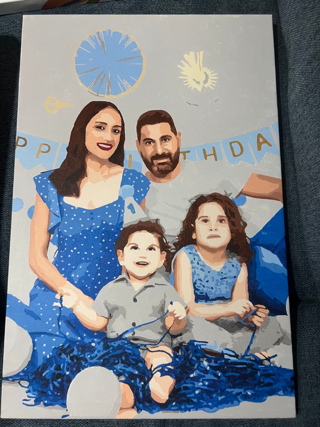 Customer photo review of Customized Paint by Numbers Kit - Paint Your Own Photo