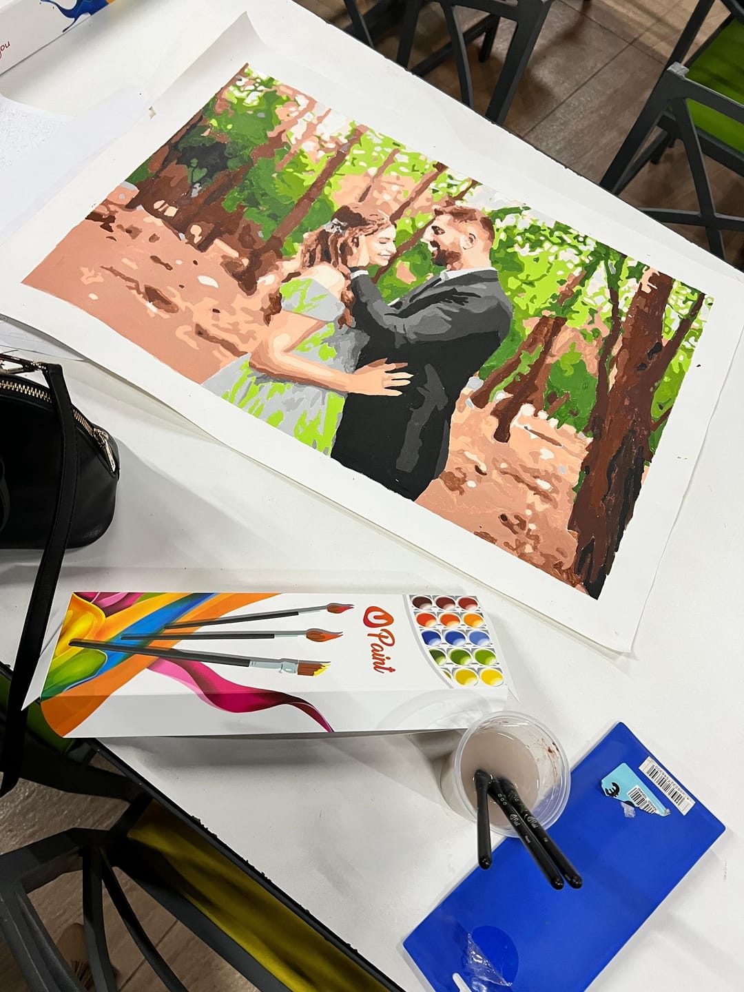 Customer photo review of Customized Paint by Numbers Kit - Paint Your Own Photo