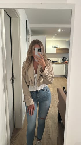 Customer photo review of Cloud Musselin Top - Weiß