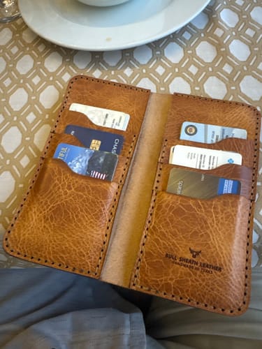 Customer photo review of The Houstonian Long Wallet