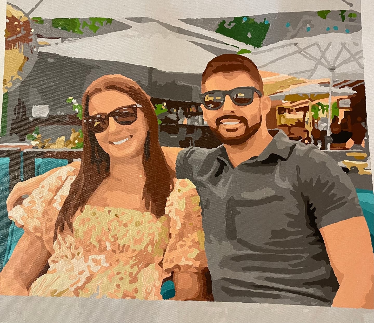Customer photo review of Customized Paint by Numbers Kit - Paint Your Own Photo