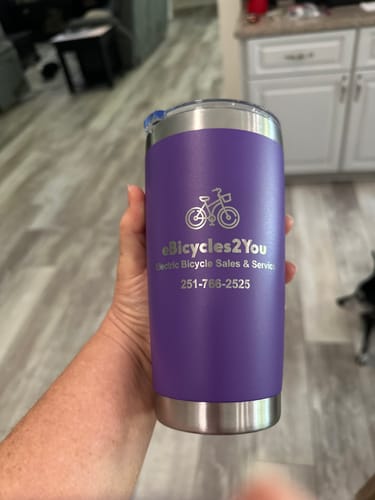 Customer photo review of (6 Pieces) Laser Engraved Tumbler | 20 oz
