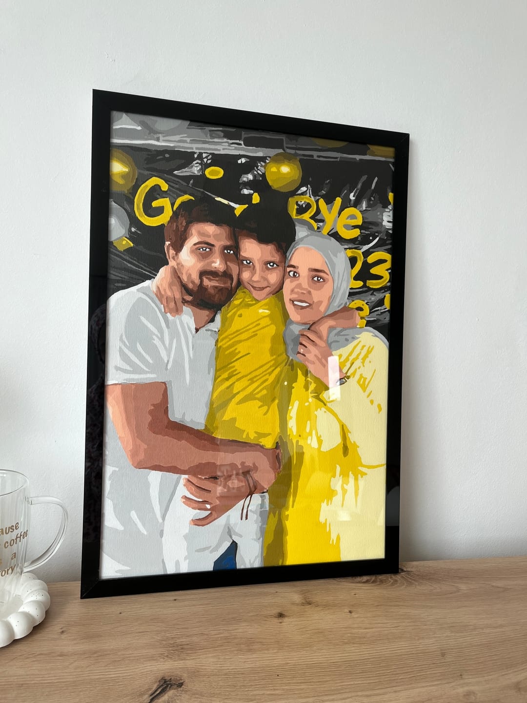 Customer photo review of Customized Paint by Numbers Kit - Paint Your Own Photo