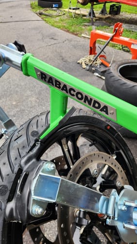 Customer photo review of Rabaconda Street Bike Tire Changer