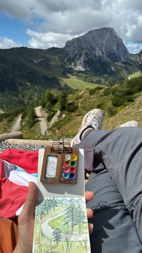 Customer photo review of Mini Kit Acquerelli Tobios