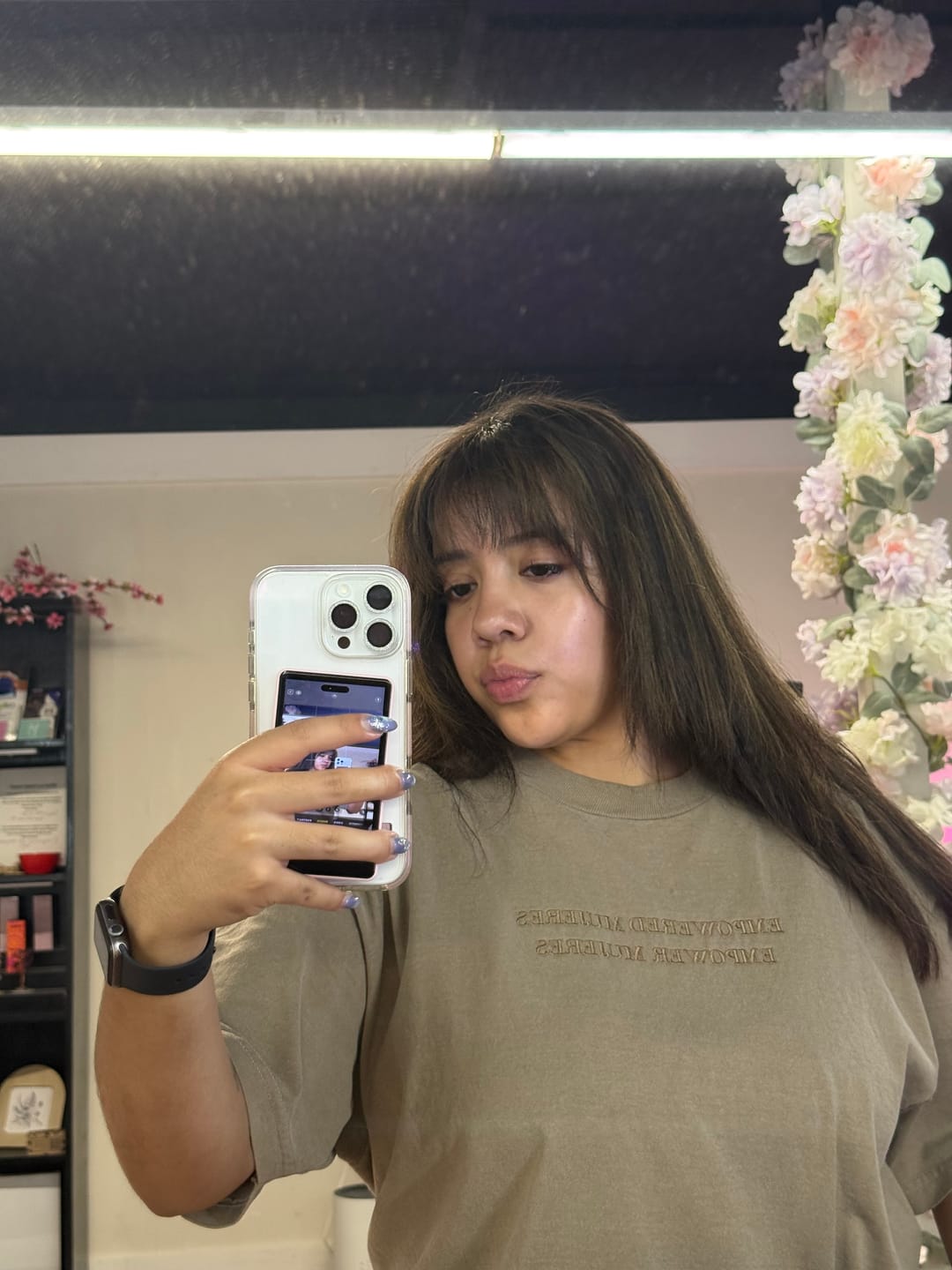 Customer photo review of 'Empowered Mujeres' Embroidered Shirt (Brown)