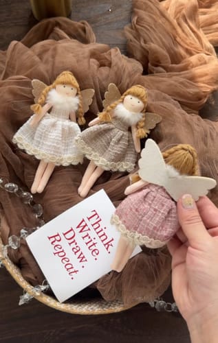 Customer photo review of Angels of Grace – Handmade Christmas Dolls