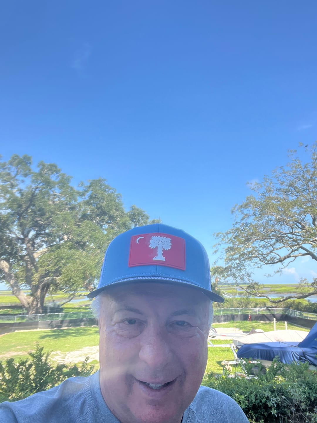 Customer photo review of Richardson 112 Citadel Big Red Peformance Trucker Hat