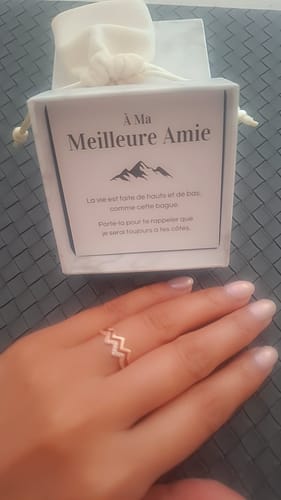 Customer photo review of Bague Ajustable - À ma meilleure amie - Je serai toujours à tes côtés