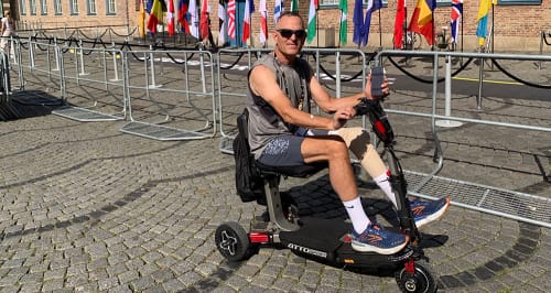 Customer photo review of ATTO SPORT Portable Mobility Scooter