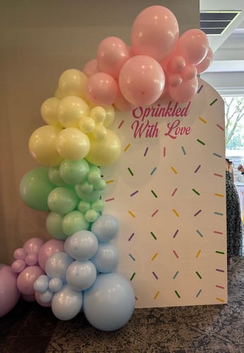 Customer photo review of Pastel Scoop Balloon Garland Kit