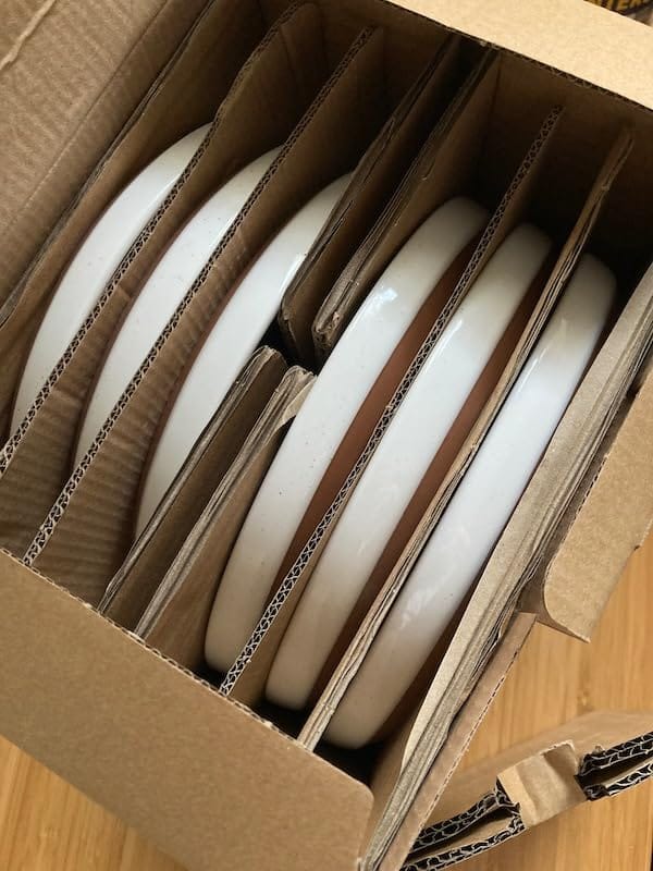 Customer photo review of Pebblone Stoneware 18-Piece Dinnerware Set
