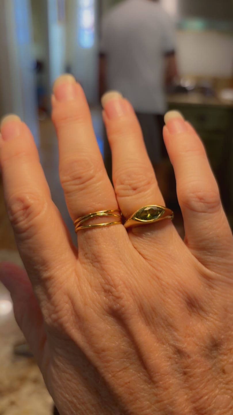 Customer photo review of Green Arizona Crystal Ring