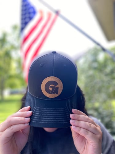 Customer photo review of Richardson 112 Custom Leather Patch Hat