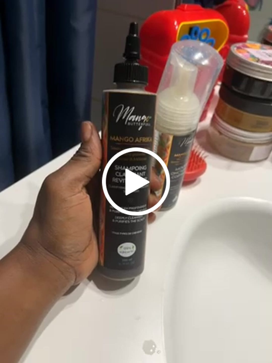 Customer video review of Shampoing clarifiant MANGO AFRIKA