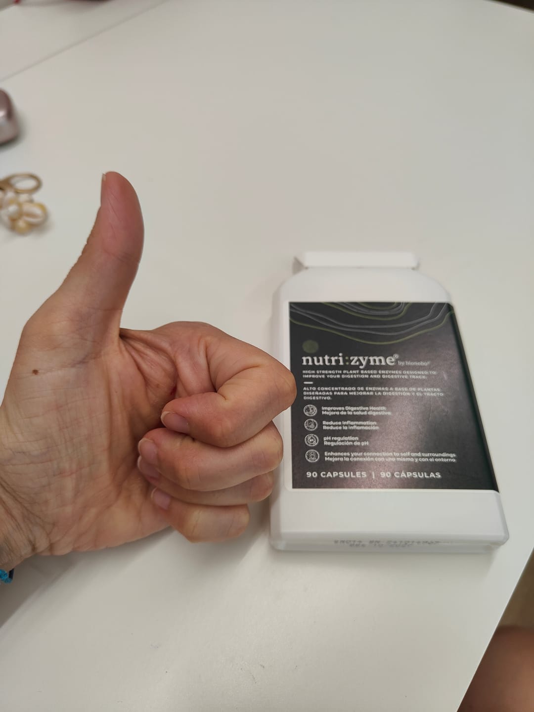 Customer photo review of nutri:zyme® enzimas sinérgicas