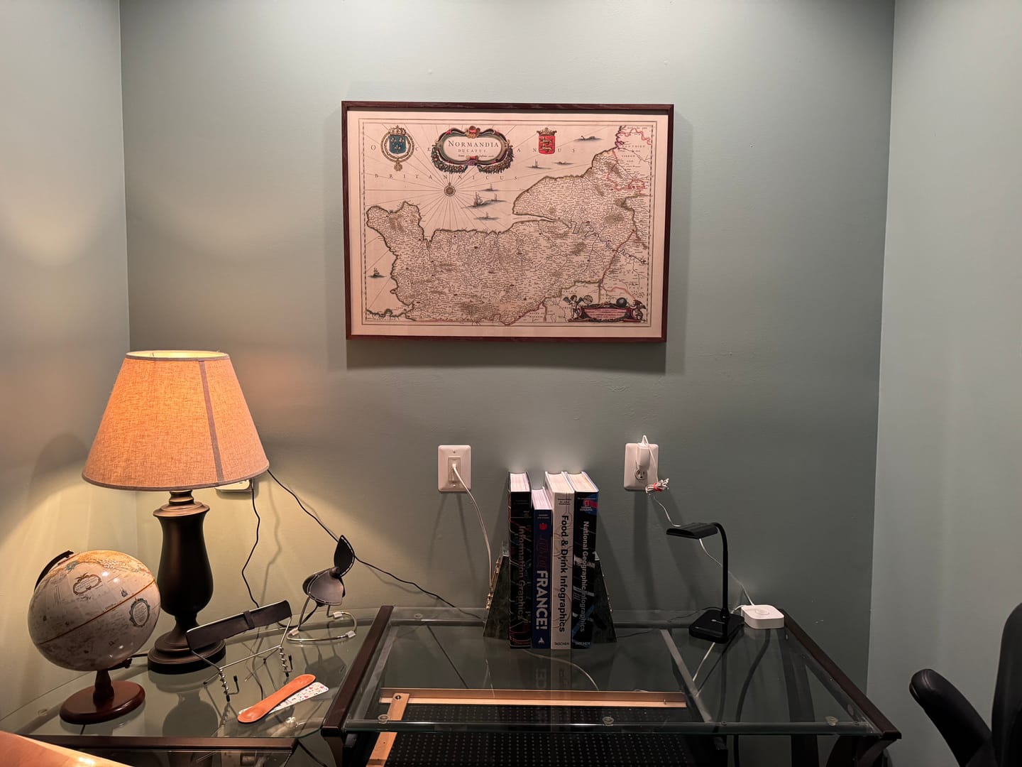 Customer photo review of Old Map of Duchy of Normandy by Visscher, 1690: Caen, Le Havre, Roen, Cherbourg-en-Cotentin, Normandie-Maine Park